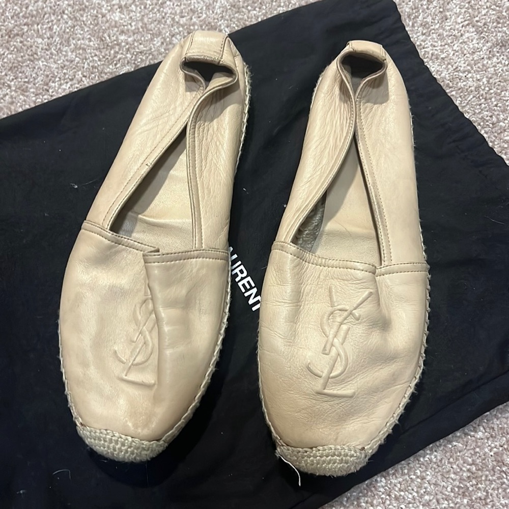 TAN YSL ESPADRILLE